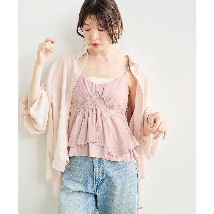 1〜3日以内に発送/COCODEAL ココディール バックスリットボリュームシャツ 76318458  2026春夏の画像