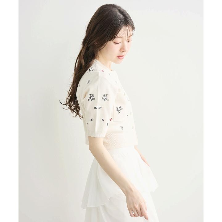 即日発送/COCODEAL ココディール 刺繍ニットカーディガン 76333462  2026春夏の画像