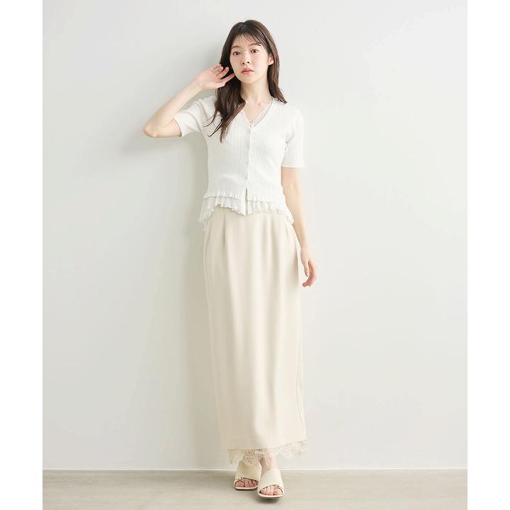即日発送/COCODEAL ココディール レースドッキングニット 76331463  2026春夏の画像