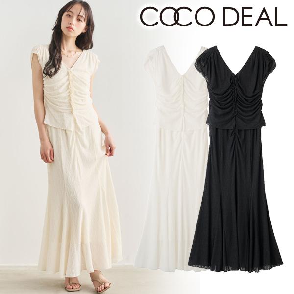 ココディール（COCO DEAL） 即日発送/COCODEAL カットレースギャザー