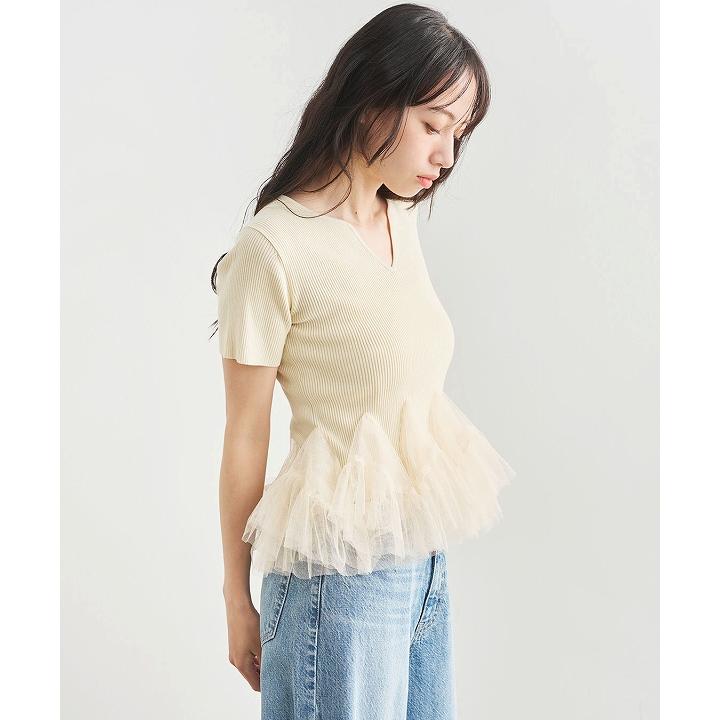即日発送(火曜以外)/COCODEAL ココディール ニットドッキングチュール