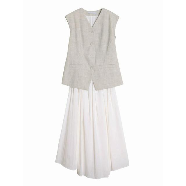 ＼SALE50%OFF／即日発送/ELENDEEK エレンディーク  GILET COMBINATION OP  512540310201  2025秋冬の画像