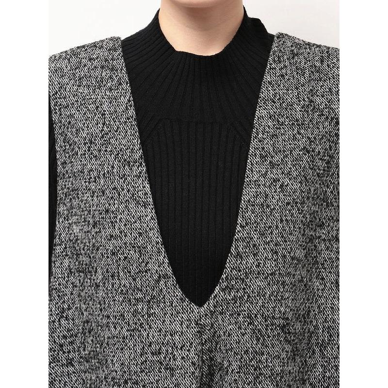 本日限定セール☆新品⭐︎エレンディーク　ツィードディープVネックワンピース01 ELENDEEK（エレンディーク） ＼SALE50%OFF／土日も即日発送/ELENDEEK