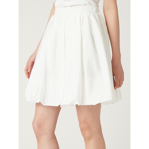 FRAY I.Dサテンバルーンスカート ホワイト 1 FRAY I.D（フレイアイディー）の「サテンバルーンスカート（スカート