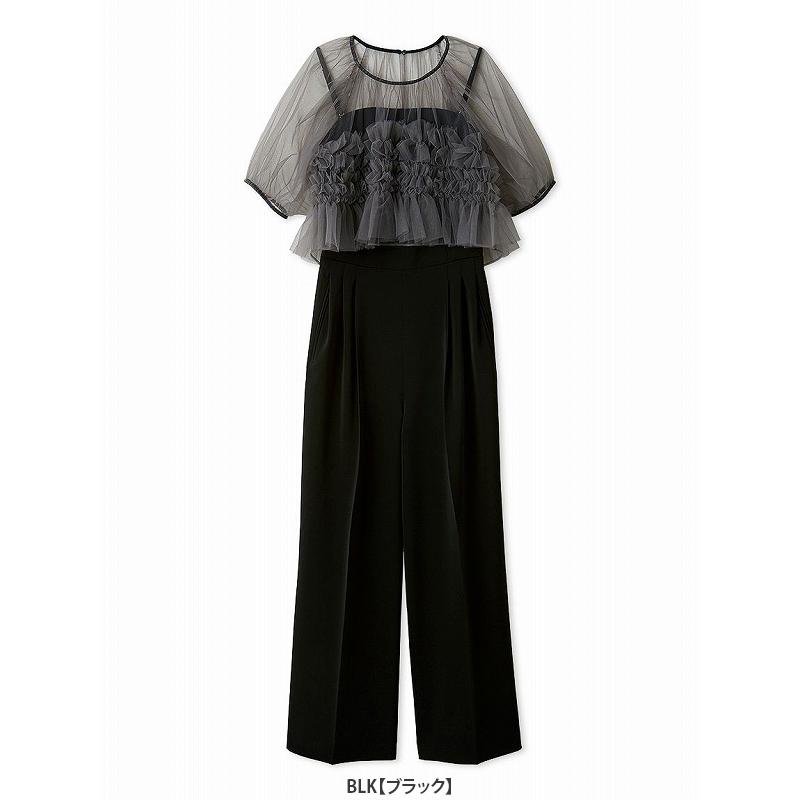 新品未使用FRAY I.D バイカラーフリルメッシュプルオーバー FRAY I.D（フレイアイディー）の「バイカラーフリルメッシュプル