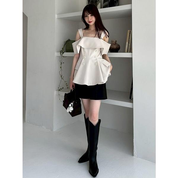 フレイアイディ　ミニスカパンツ Amazon | [フレイ アイディー] ラップデザインミニスカパンツ