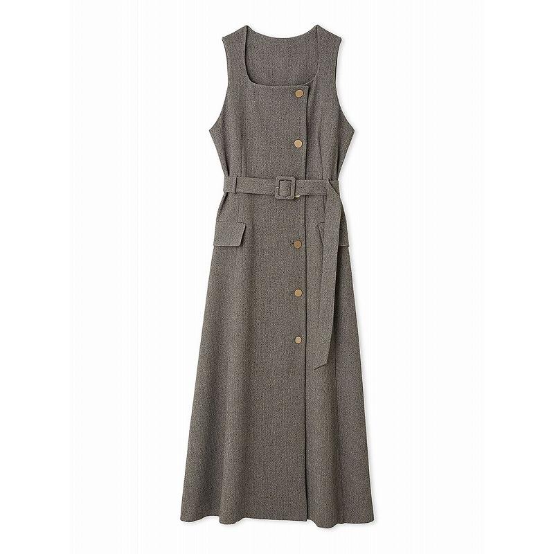 FRAY I.D ダブルヘリンボーン ジレ ワンピース ダブルヘリンボーンジレワンピース(マキシ・ロングワンピース