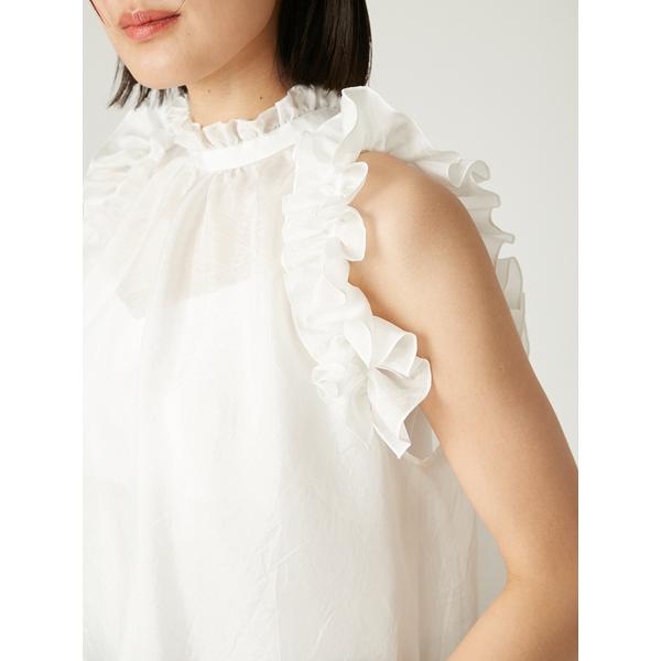 FRAY I.D コットンエンブロイダリーフリルブラウス フレイアイディー コットンエンブロイダリーフリルブラウス(ブラウス)｜トップス
