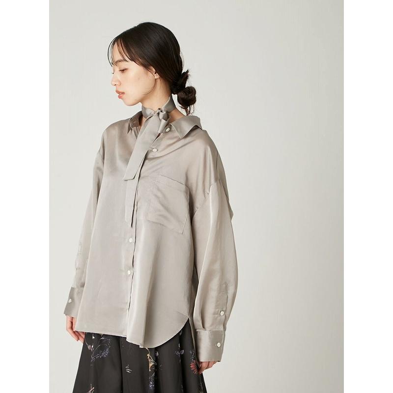 フレイアイディー　FRAY I.D サテンカシュブラウス FRAY I.D/フレイ アイディー | . FRAY I.D 2024 Pre Spring Collection