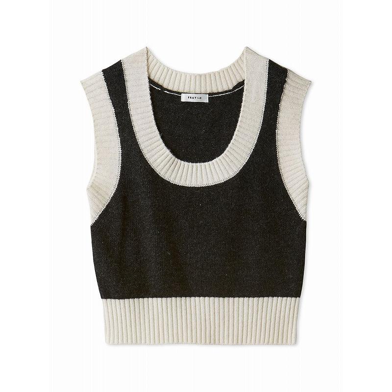 【最終値下げ】完売商品‼️FRAY I.D♡ ラクーンケーブルニットアンサンブル FRAY I.D（フレイ・アイディー） ＼SALE50%OFF／即日発送(火曜除く
