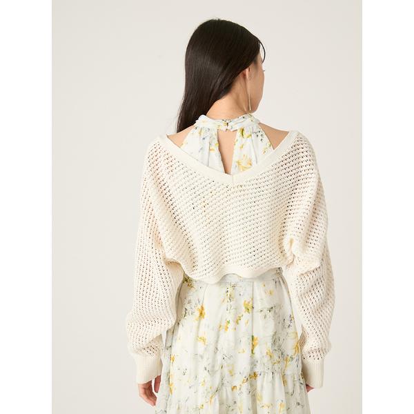 FRAY I.D♡リネンカーディガン リネンコットンニットボレロカーディガン(ニット)｜トップス｜FRAY I.D