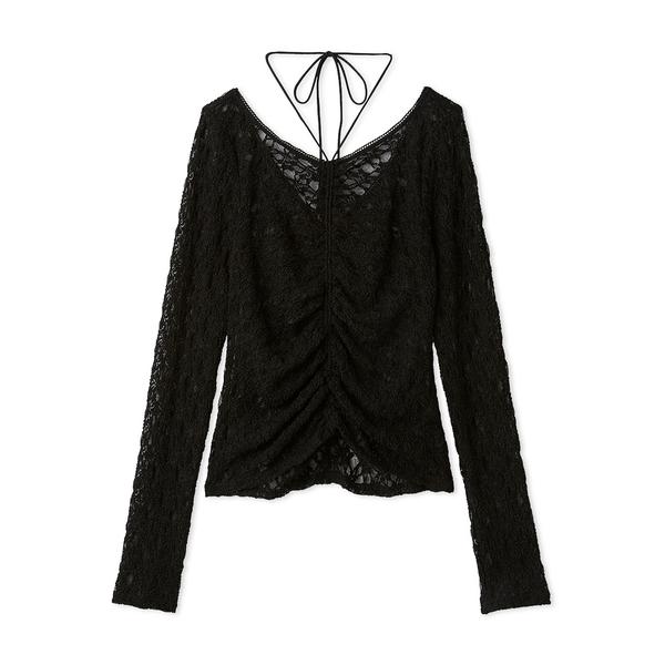 FRAY I.D フレイ アイディー レディース レース トレーナー 黒 F FRAY I.D（フレイ・アイディー） ＼期間限定10%OFF／即日発送/FRAY I.D