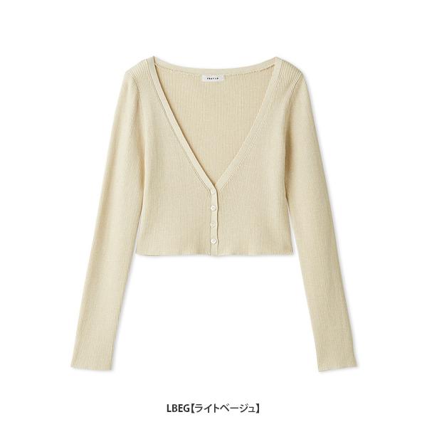 ＼期間限定10%OFF／即日発送/FRAY I.D フレイアイディー  クロップドリブカーディガン FWNT262052  2026春夏の画像