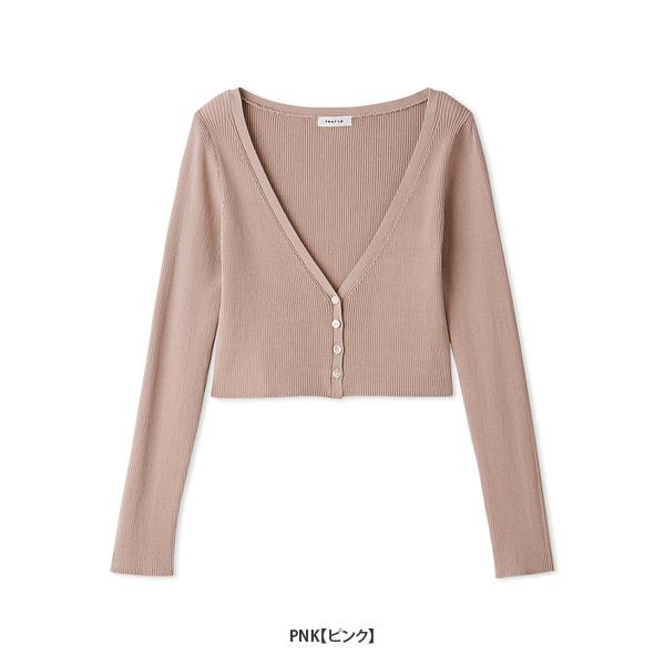 ＼期間限定10%OFF／即日発送/FRAY I.D フレイアイディー  クロップドリブカーディガン FWNT262052  2026春夏の画像