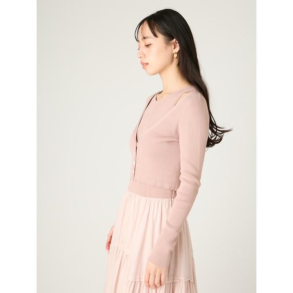 ＼期間限定10%OFF／即日発送/FRAY I.D フレイアイディー  クロップドリブカーディガン FWNT262052  2026春夏の画像