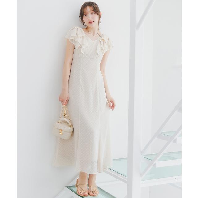 リリアンカラット　リボンショルダージャガードワンピース　ワンピース 楽天市場】【スーパーSALE60%OFF】【土日も即日発送】LILLIAN