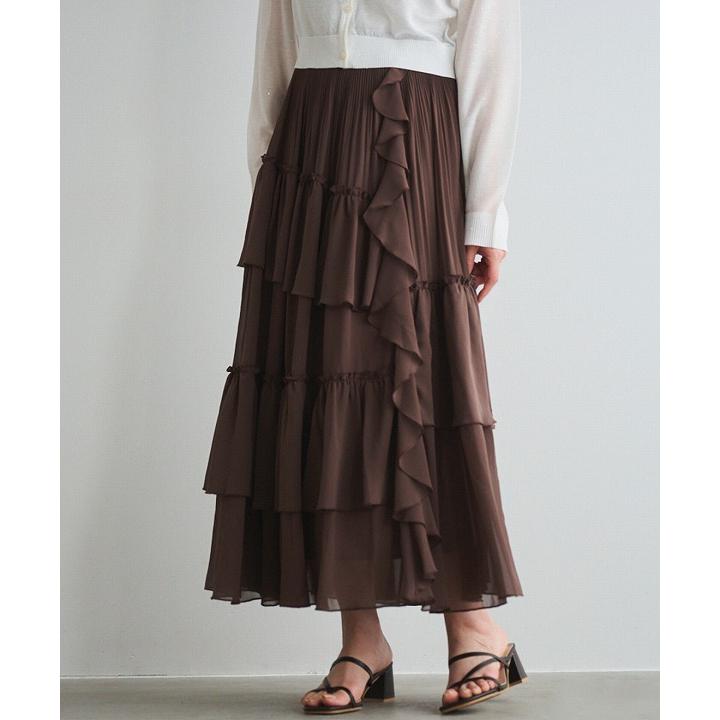 ウムクレール　ティアードシフォンスカート 楽天市場】シフォンティアードスカート レディース 春 夏 M L