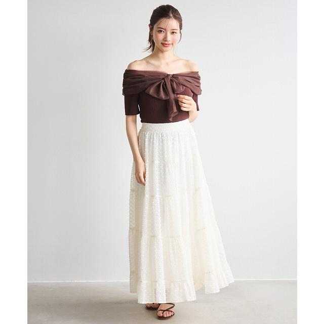最終価格♡新品♡リボンラタンバッグ ホワイト fiore／Piu Carina]ホワイトラタン リボンバスケット【取り寄せ品