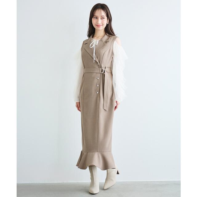 即日発送/LILLIAN CARAT リリアンカラット ヘムフレアジャケット