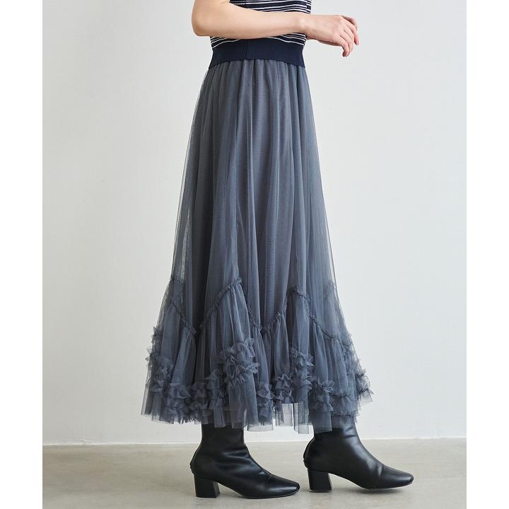 SOLD OUT】LILLIAN CARAT リリアンカラット ヘムフリルチュールフレア