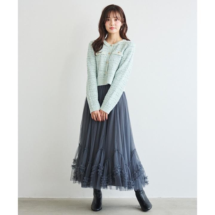 SOLD OUT】LILLIAN CARAT リリアンカラット ヘムフリルチュールフレア