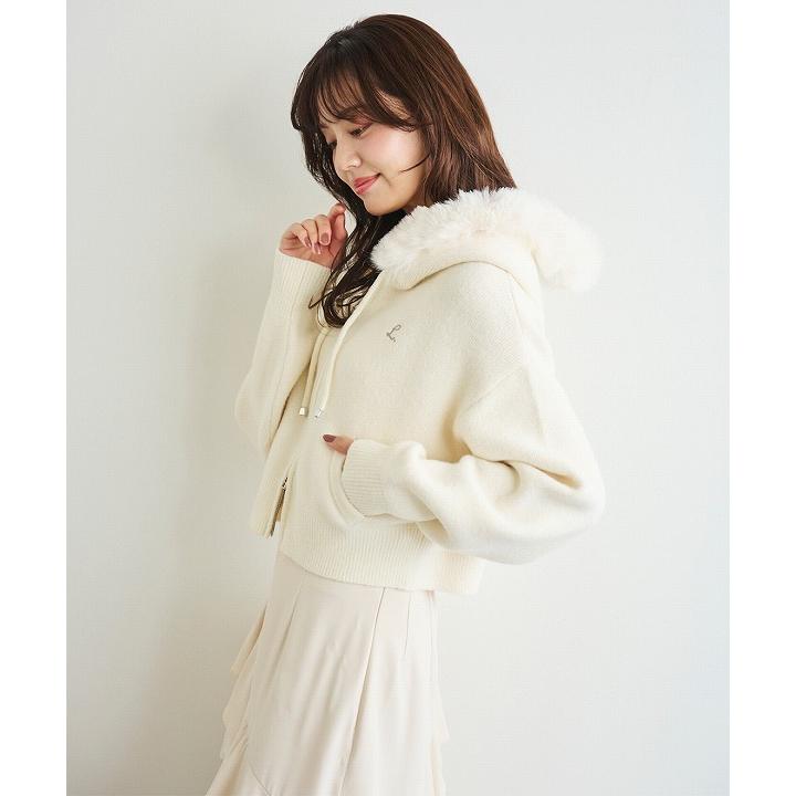 即日発送/LILLIAN CARAT リリアンカラット フェイクファーニット