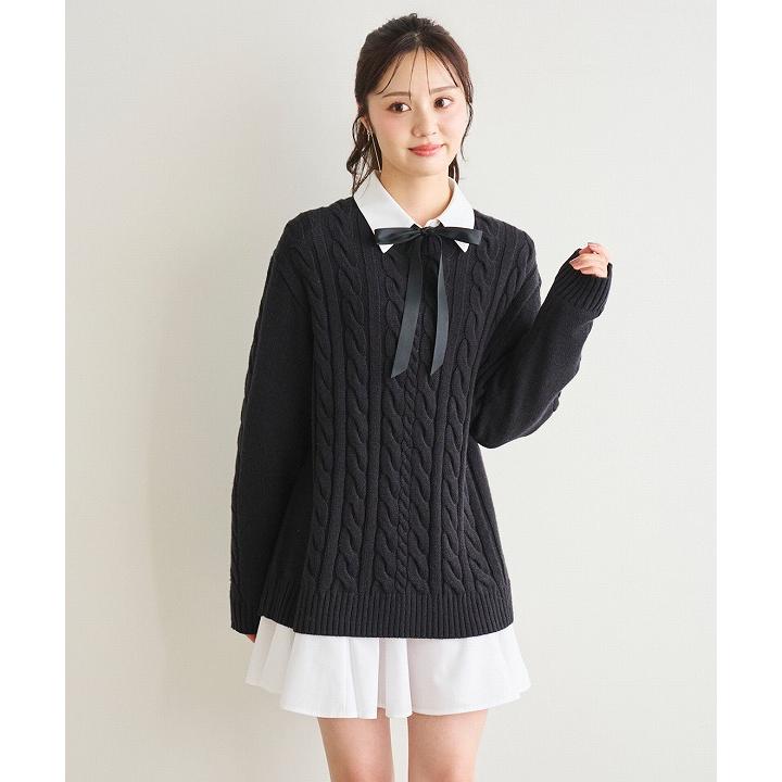 SALE40%OFF／即日発送/LILLIAN CARAT リリアンカラット ケーブルニット