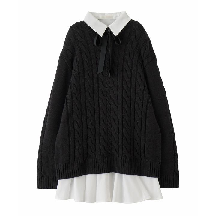 SALE40%OFF／即日発送/LILLIAN CARAT リリアンカラット ケーブルニット