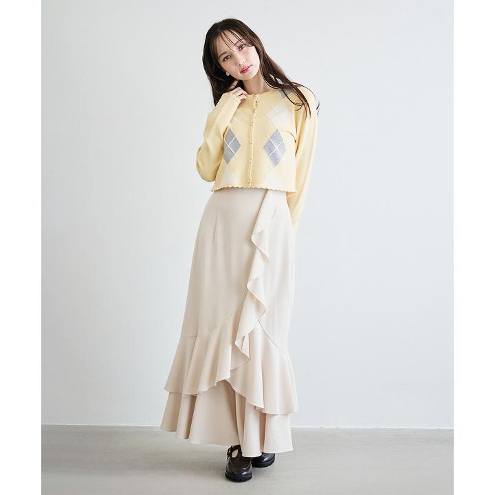 LILLIAN CARAT(リリアンカラット) バイカラーティアードスカート my best skirt ✴︎ ⁡ ボリューミーなティアードとイレヘムの軽やかさ