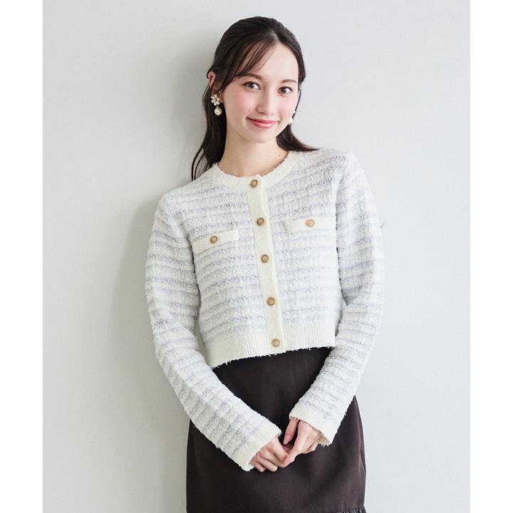 即日発送(火曜除く)/LILLIAN CARAT リリアンカラット ツイードニット