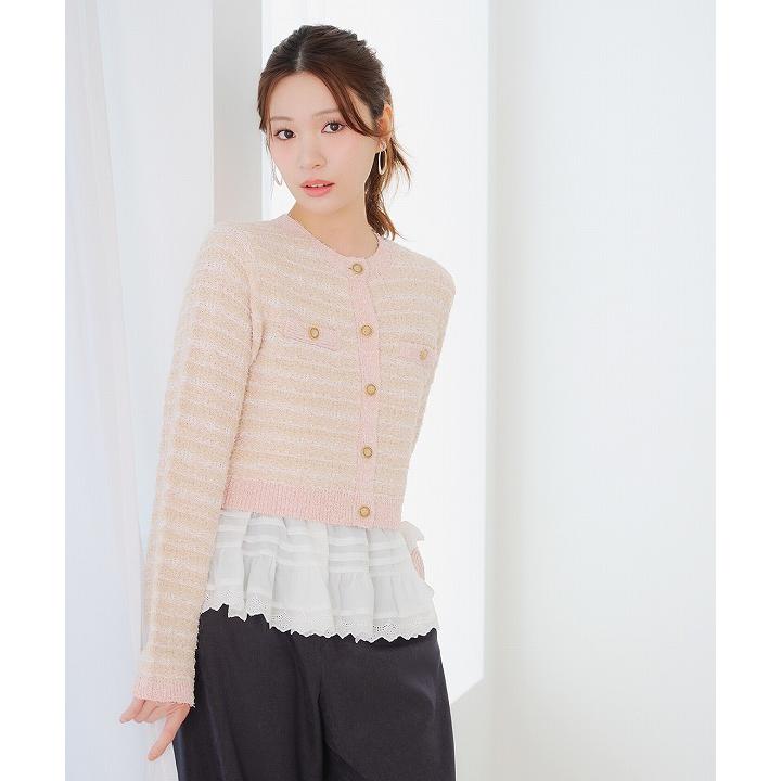SALE30%OFF／即日発送/LILLIAN CARAT リリアンカラット ツイードニット