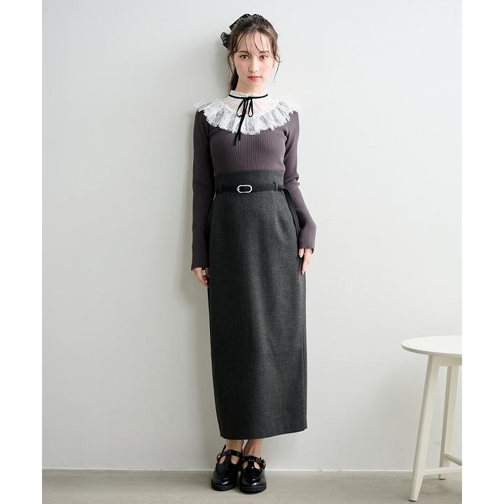 即日発送/LILLIAN CARAT リリアンカラット レースハイネックドッキング