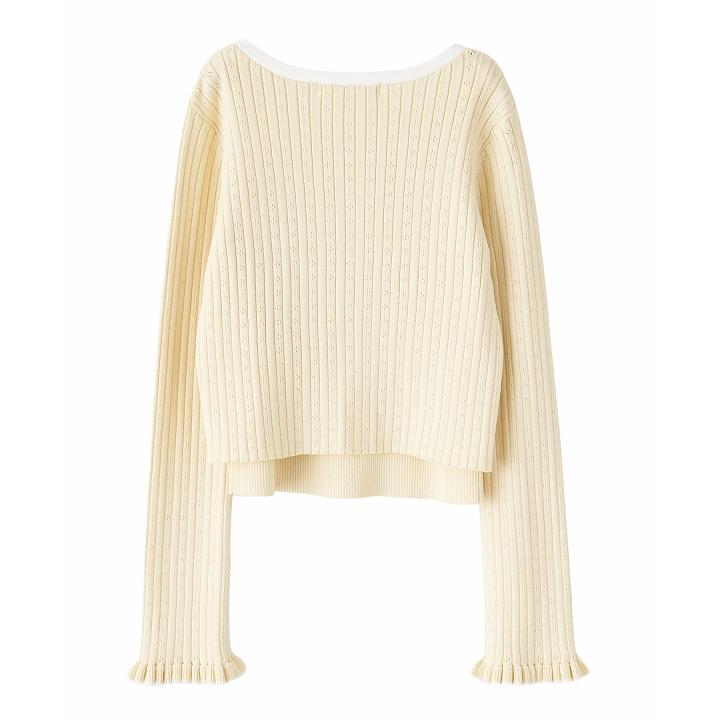 SOLD OUT】LILLIAN CARAT リリアンカラット バイカラーニット