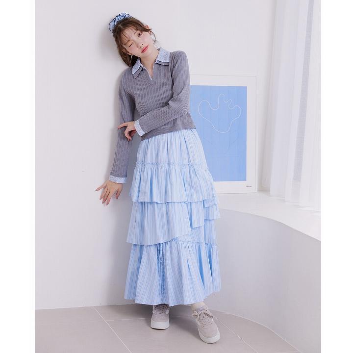 うまり　LILLIAN CARAT ロングスカート サイズ1 即日発送/LILLIAN CARAT リリアンカラット バリエーションホワイト