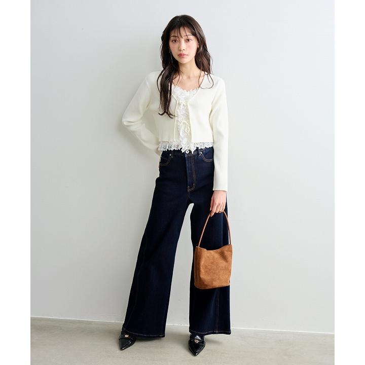 SOLD OUT】LILLIAN CARAT リリアンカラット レーストリミングニット