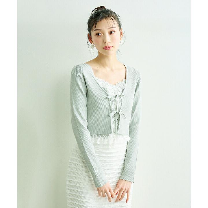 SOLD OUT】LILLIAN CARAT リリアンカラット レーストリミングニット