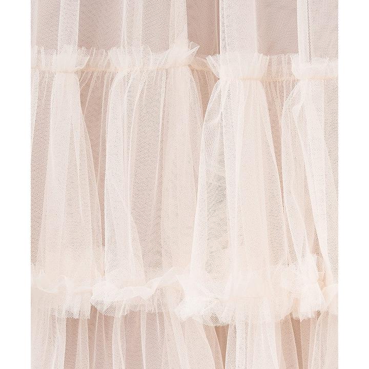 商品名　リリアンカラット　ヘムフリルチュールフレアスカート SOLD OUT】追加生産決定/予約商品/LILLIAN CARAT リリアンカラット