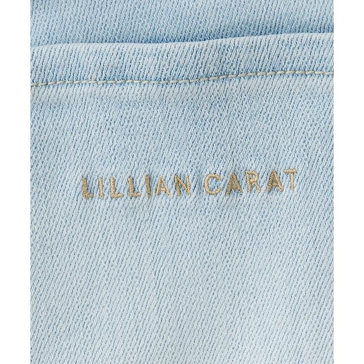 即日発送/LILLIAN CARAT リリアンカラット  カラーバリエーションデニムワイドパンツ 46216204  2026春夏の画像