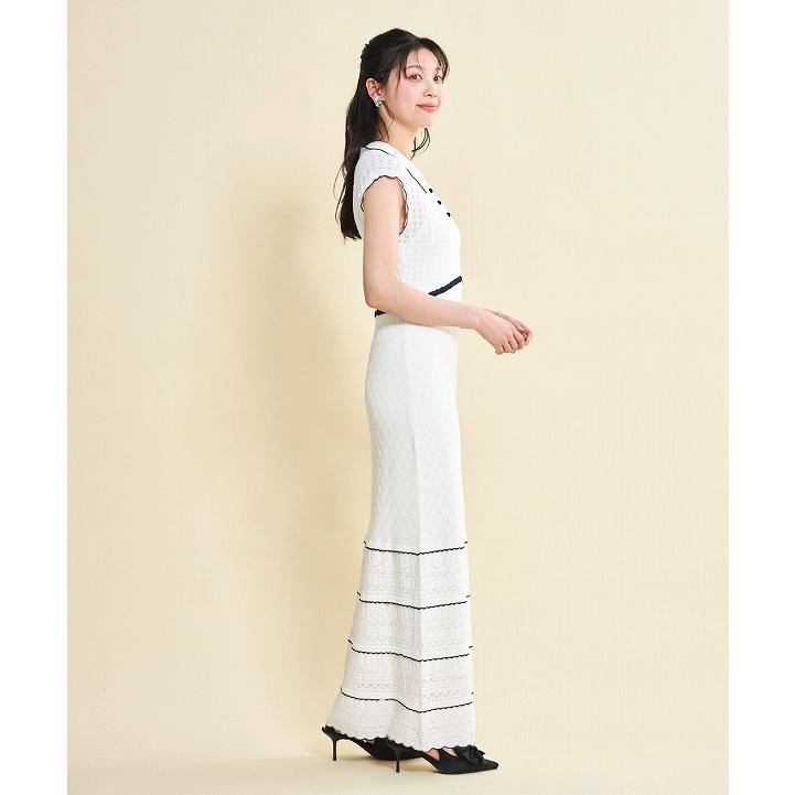 SOLD OUT】LILLIAN CARAT リリアンカラット シャツカラーラメクロシェ