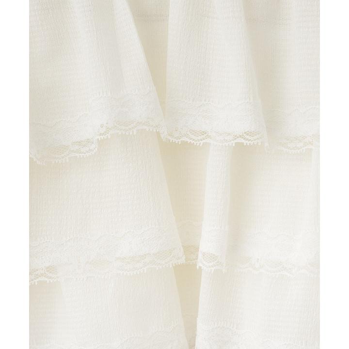 即日発送/LILLIAN CARAT リリアンカラット  レーストリミングティアードブラウス 46218336  2026春夏の画像