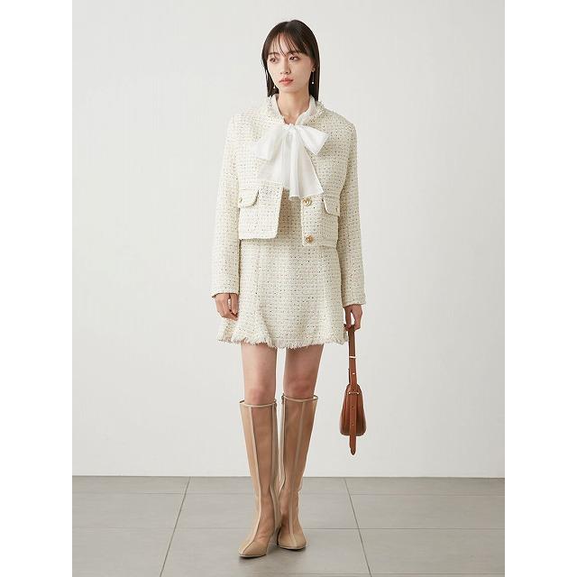 SALE50%OFF／即日発送/SNIDEL スナイデル ミドルツイードジャケット 