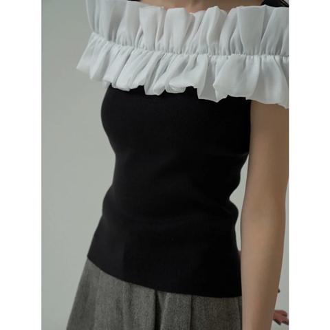 SNIDEL ＼SALE50%OFF／即日発送/SNIDEL スナイデル /デザインフリル  