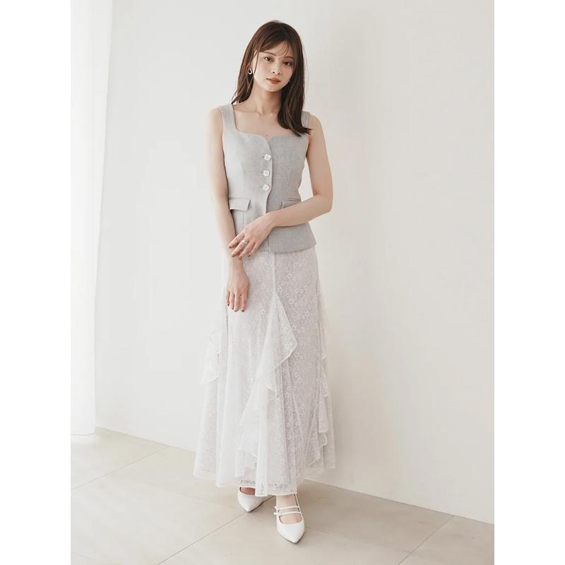 SNIDEL（スナイデル） ＼SALE50%OFF／即日発送/SNIDEL フリルレース