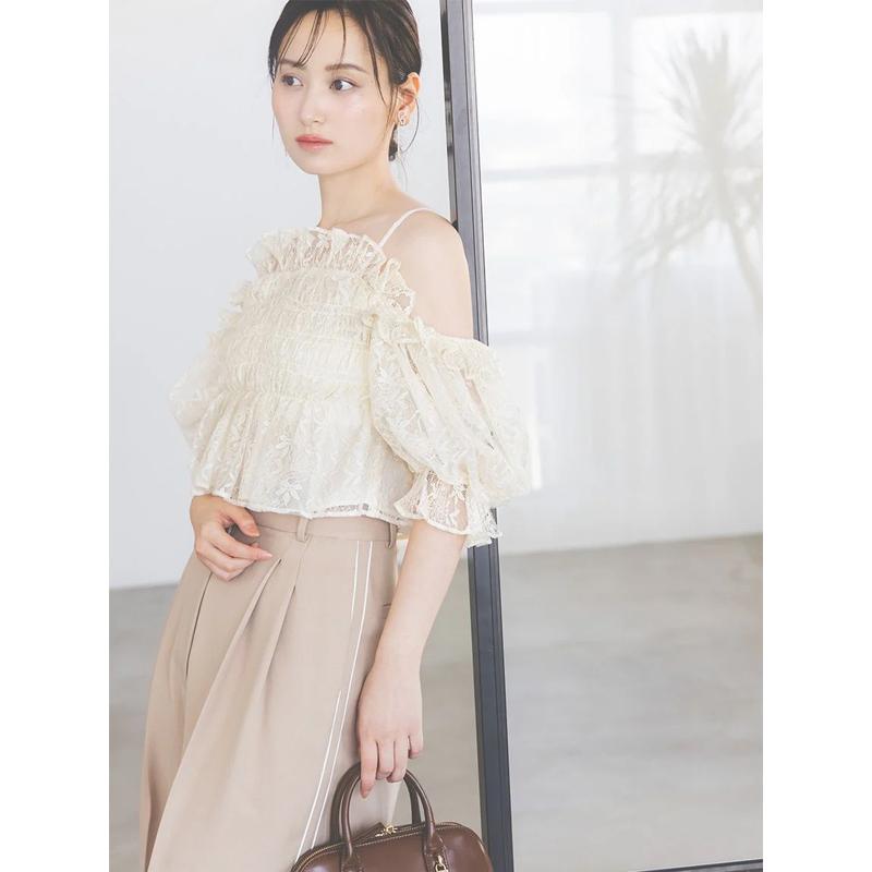 SNIDEL  スナイデル　オフショルブラウス SNIDEL - 【新品】SNIDEL♡ジャガードオフショルブラウス♡Fの