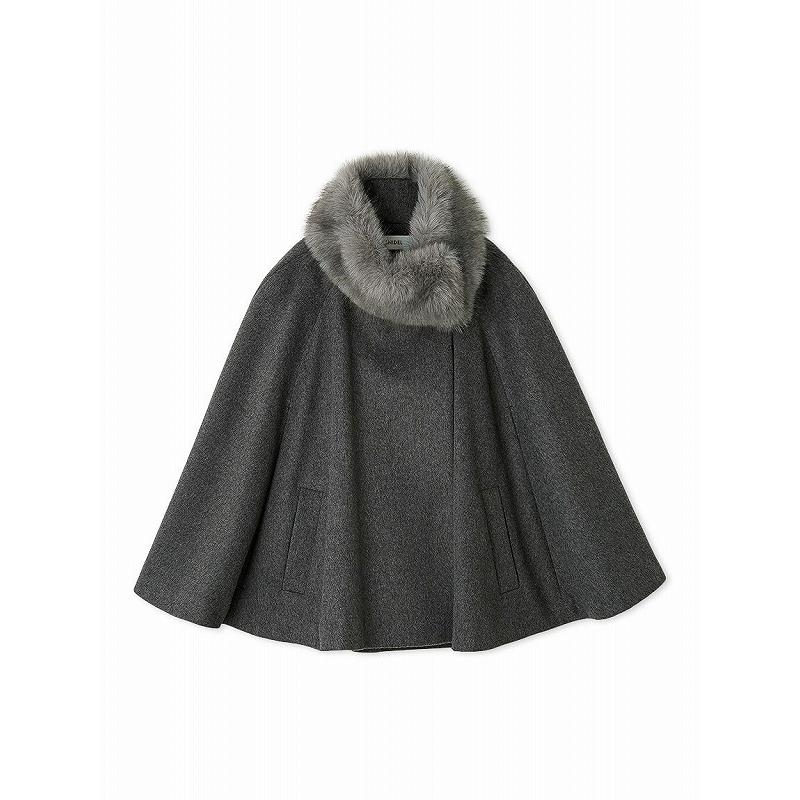 【未使用品】SNIDEL ショートケープコート グレー SNIDEL ＼期間限定12%OFF／即日発送(火曜除く)/SNIDEL