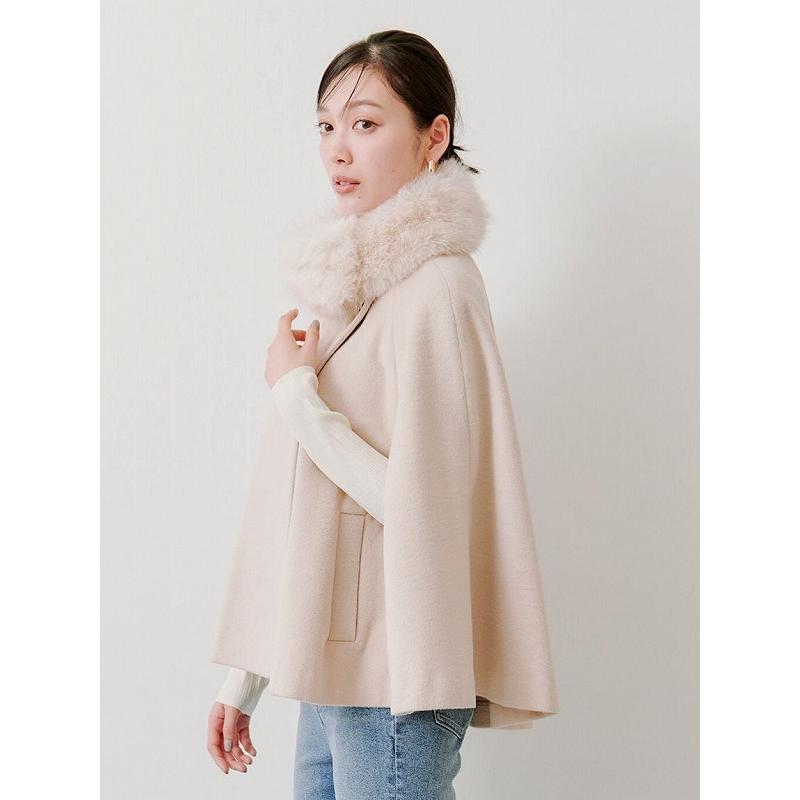 503177[スナイデル] ショートケープコート SNIDEL スナイデル ショートケープコート チャコール/FREE｜結婚