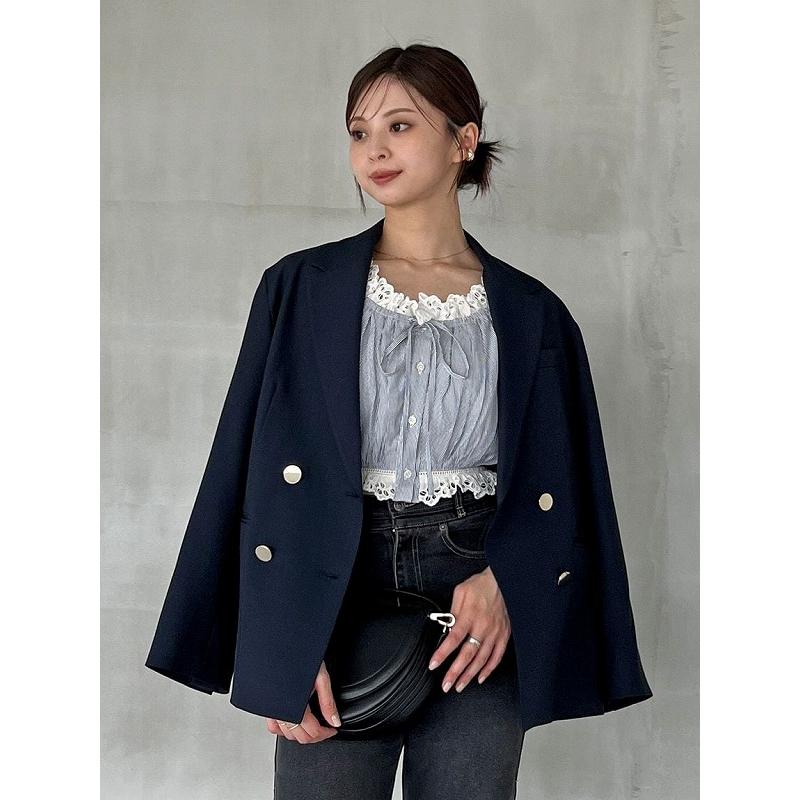 SNIDEL シングルジャケット ネイビー テーラードジャケット スナイデル SNIDEL ＼期間限定10%OFF／即日発送/SNIDEL スナイデル