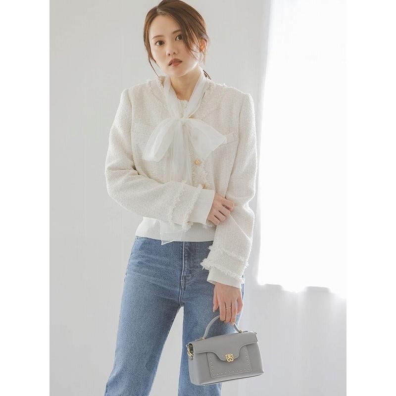 完売　SNIDEL　新品タグ付　サマーツイードジャケット　LAV　M　25ss SNIDEL｜サマーツイードジャケット | Rakuten Fashion(楽天