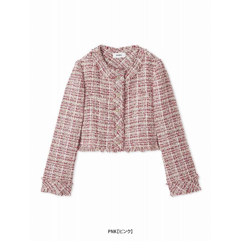 SNIDEL ツイードジャケット ピンク SNIDEL ＼期間限定10%OFF／即日発送/SNIDEL スナイデル ツイード