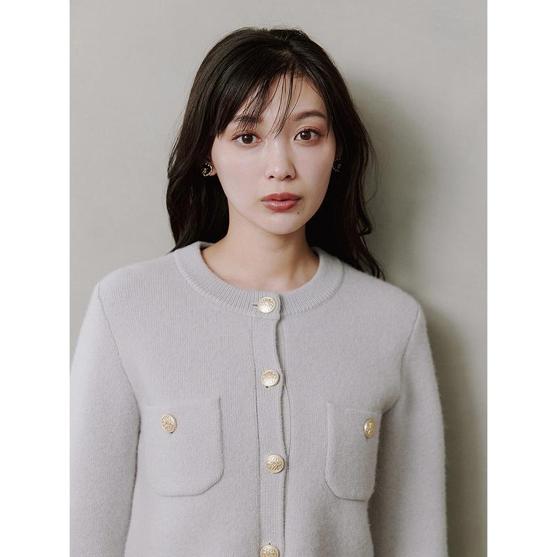 スナイデル ニットジャケット グレー 秋冬 ニットカーディガン SNIDEL SNIDEL ＼期間限定12%OFF／土日も即日発送/SNIDEL スナイデル